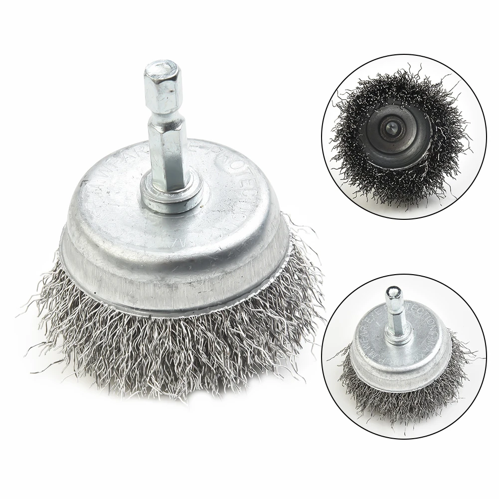 Cepillo rueda de alambre de acero de 50mm / 2 pulgadas para taladro, herramienta rotativa, tallado de raíz de madera y Metal, eliminación de óxido y Peeling, pulido| | - AliExpress