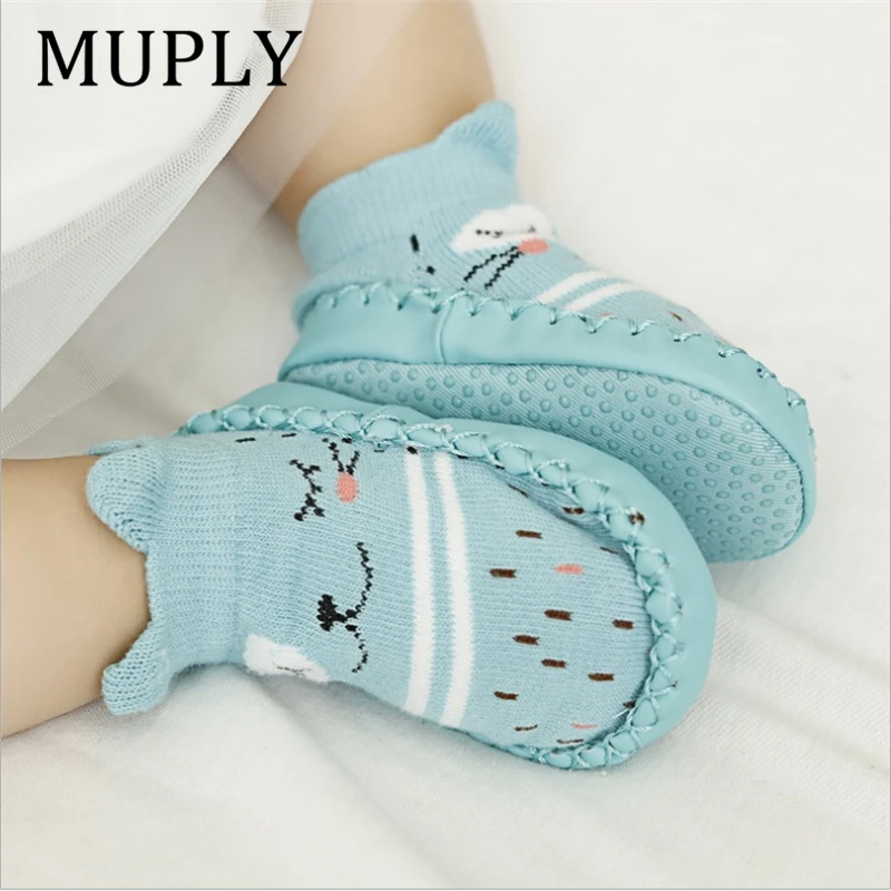 2025 Fashion Baby Socks With Rubber Soles Infant Sock Newborn Autumn Winter Children Floor Socks Shoes Anti Slip Soft Sole Sock