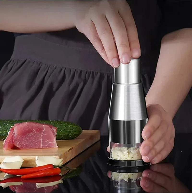 900ML Garlic Chopper Manual Rotate Vegetable Cutter Chopper Slicer Fruit  Garlic Crusher Kitchen Gadget Blenders Meat Grinder - AliExpress