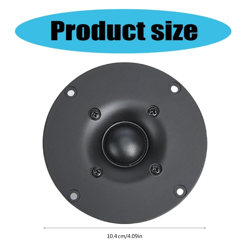 4Inch 8Ohm 60W 104mm HiFi Silk Cloth Dome Tweeter for Superior Sound Quality in Home Sound Systems