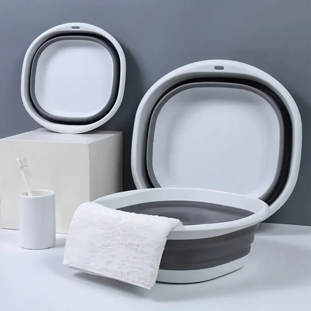 Lavabo In Plastica Addis 42 Cm | Argento, Oblungo, 16.5 Cm Di Profondità, Grande