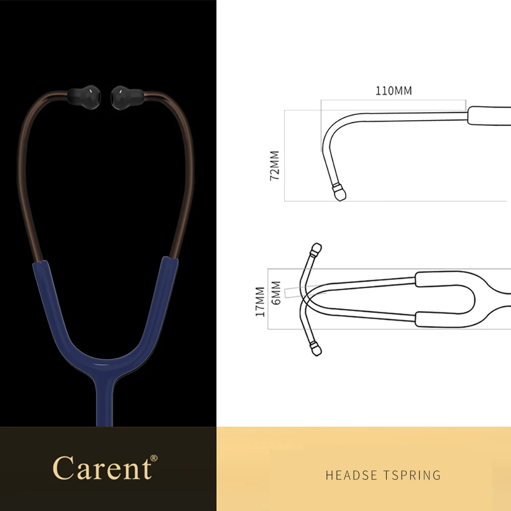 Carent Medical Stethoscopes Universal Professional Cardiology Stethoscopes Dual Fetal Heart Equipment Health Care