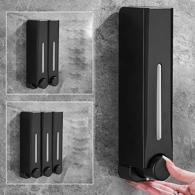 ZAO QI 500ML Soap Dispenser Wall Mounted Shower Soap Dispenser Shower Gel Detergent Dispenser for Bathroom Accessories DropShip