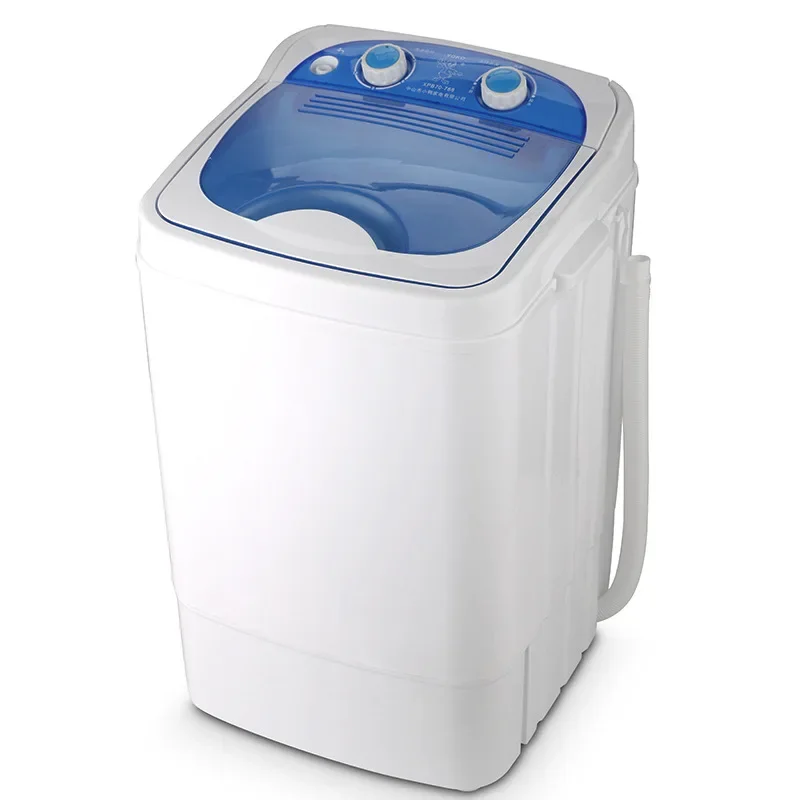 7.0kg Single-cylinder UV Purple Light Mini Clothes Washer with Dehydration Semi-automatic Washing Machine with Drain