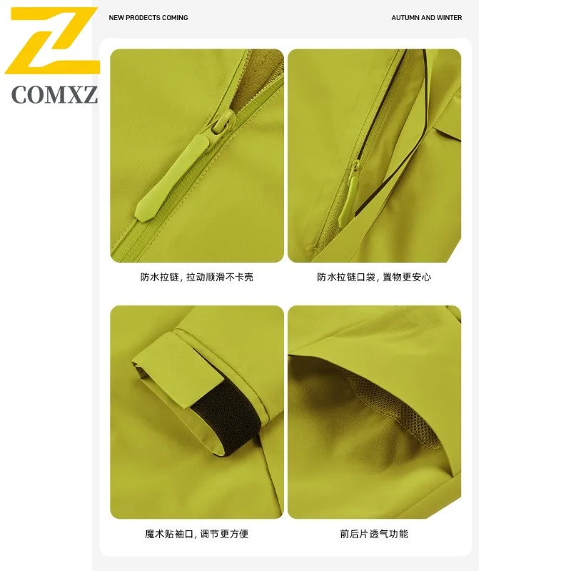 COMXZ Fashion Hooded High Quality Men Jacket Outdoor Exploration Thick Warm Parka Casual Trip Cold Proof Winter New Apparel