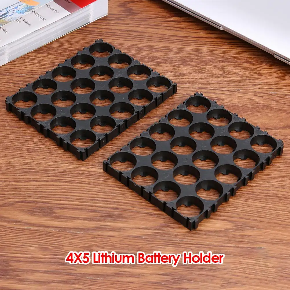 300pcs/20pcs 18650 Lithium Battery Holders 3X5 4X5 1X Cell 18650 Batteries Plastic Bracket Support Stand Rack Spacer DIY