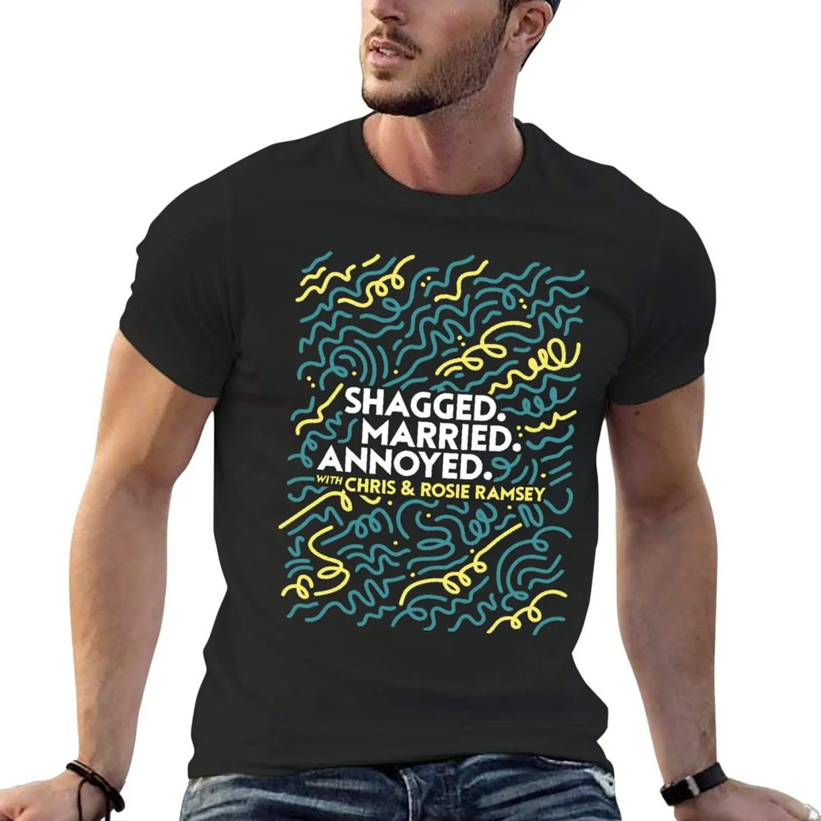 

Shagged Married Annoyed Merch Sma T-shirt plus sizes sweat blacks men graphic t shirts