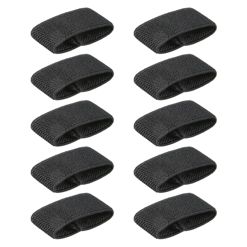 10-Pack Elastic Nylon Belt Loop Strap Holders