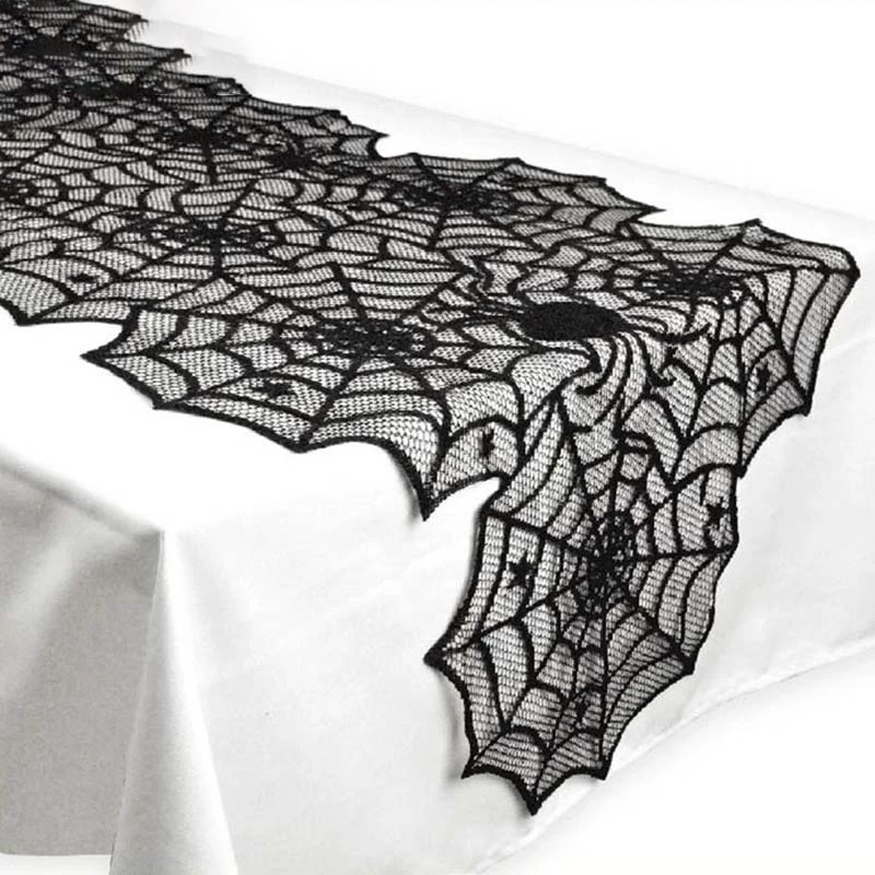 

Halloween Table Decoration Spider Web Table Runner Party DIY Decoration One Piece Design Cristmas Decoration Tablecloth