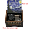 Starry Starry Night Wooden Music Box Clockwork Automatic Stainless Steel Movement Holiday Gifts Home Decoration Ornaments 3
