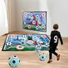 Soccer Game Mat Set Outdoor Indoor Soccer Toys Multiplayer Football Goal Shooting Leisure Sport Fun Indoor and Outdoor
