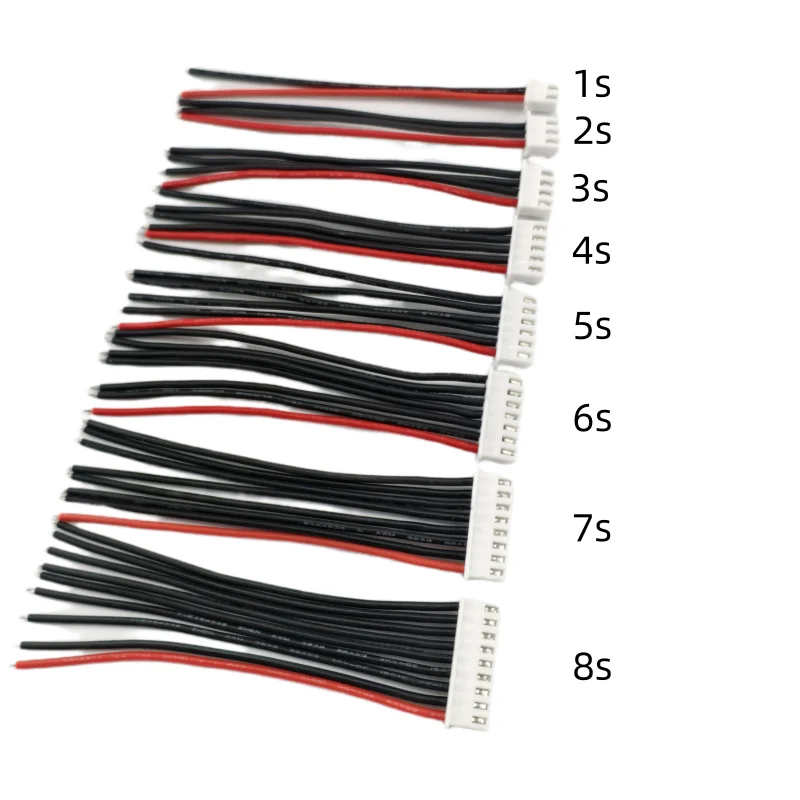 Lipo Battery Balance Charger Cable 10pcs 22AWG IMAX B6 Connector Plug Wire 10cm-30cm Single Head for 1S-8S Battery