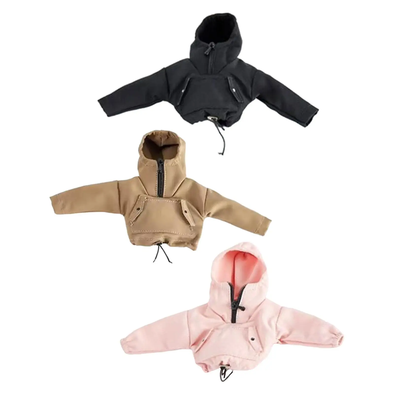 

Mini Hoodie 1:12 Male Figure Clothes for 6 inch Figure BJD Doll Accessories