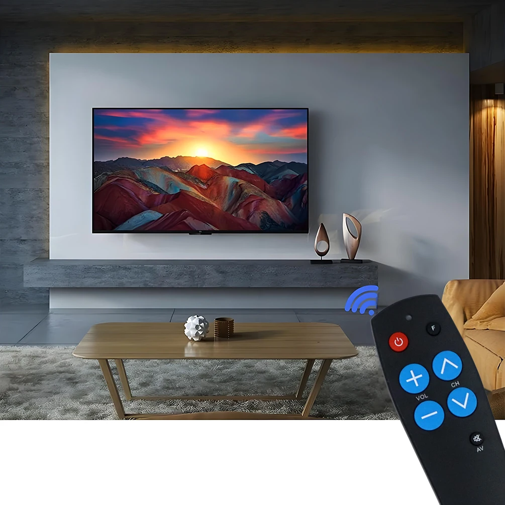 Universal Big Button Remote Control for Elderly - 7 Large Keys Learning Remote for Smart TV/Streaming Box/DVD, No Code Needed