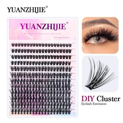 Mix 30D 40 Fluffy Single Cluster False Lashes Premade Volume Fans Individual Eyelash Segmented Natural Fake Lashes For Extension