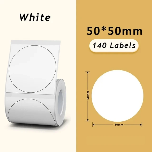 Compact 40mm Self-Adhesive Thermal Label Printer Paper