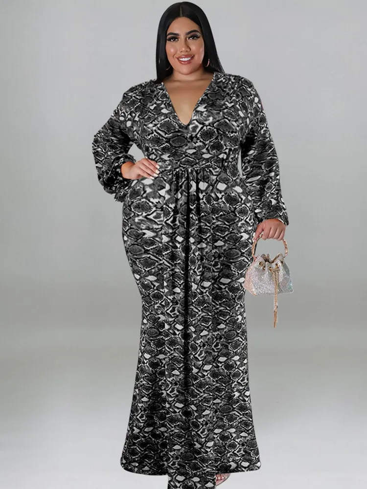 XL-5XL Plus Size Clothes Dresses Women Robes Spring Autumn Long Sleeve  Street Style Casual 3XL 4XL Big Size Maxi Dress Oversize - AliExpress  200000345
