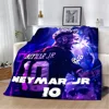 Printed Blanket Football star N-NeymarS Picnic Blankets Warm Blanket Soft and Comfortable Blanket Home Travel Birthday Gift 5