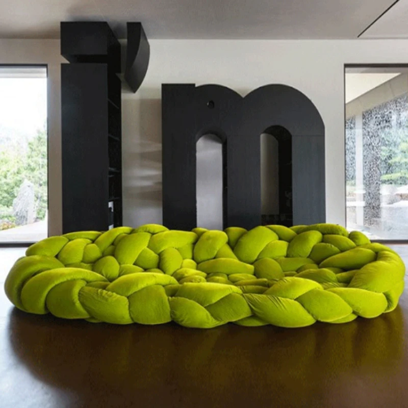 Creative-Designer-Living-Room-Special-Shaped-Winding-Woven-Sofa-Model ...