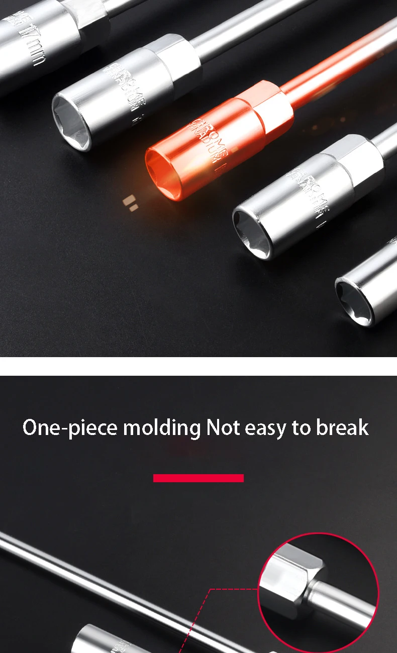 Description Picture 6 of item6-19mm T-Style Socket Wrench Mechanics's Driver Repair Socket Set Car Mechanical Workshop Tools Hex Wrench Hand Tools Nut Key