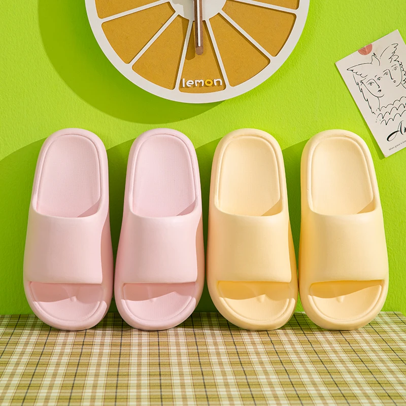 Women Slippers Women Flip Flops Flip Flops Women Sandals Summer Concise Solid Color Ladies' Home Shoes For Women Couple Cosy Slides Lithe Soft Sandals Men Slippers Indoor Flip Flops