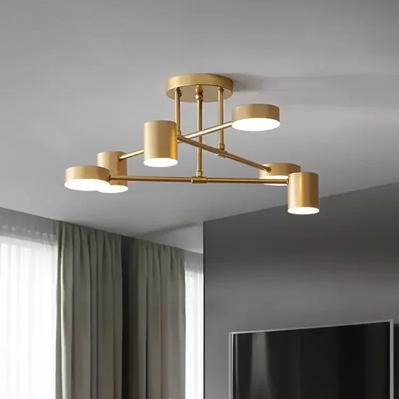 LED Chandelier Ceiling Chandelier Art Lighting Fixtures 6 Heads Modern Retro Creative Pendant Lighting For Living Room Bedroom Hall Home Decor