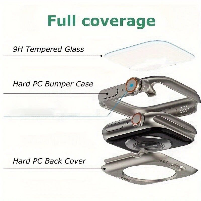 Premium Hard PC Case with Tempered Glass Screen Protector
