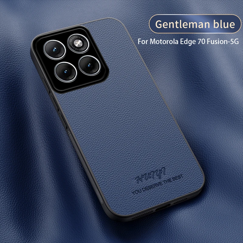 Luxury Leather Lychee Magnetic Cover - Skin-friendly Bumper