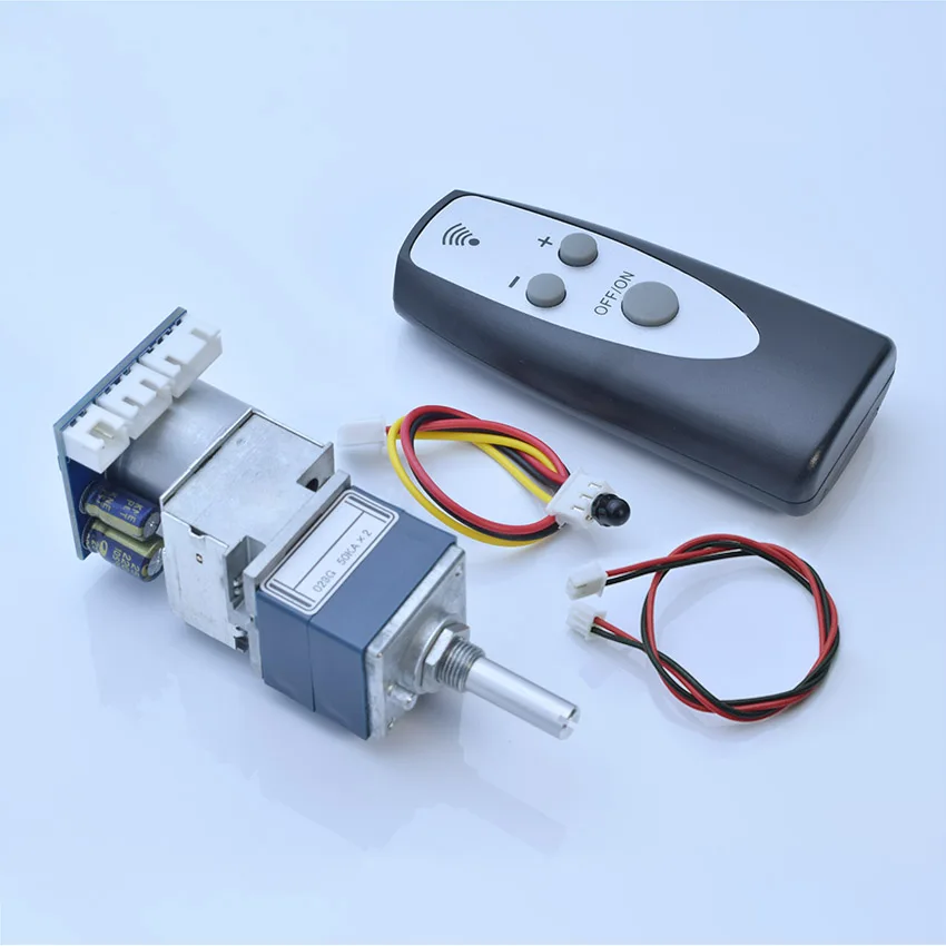 

1 set HiFi ALPS 27 Motor potentiometer 2 Channels Remote Control Volume Control Board For Preamplifier / Amplifier