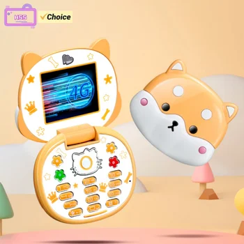 2023 New Cute Mini Koki Mobile Phone Flip Cartoon Kids Children Dual Sim 2G GSM Keyboard Botton MP3 Player Unlocked Cellphone