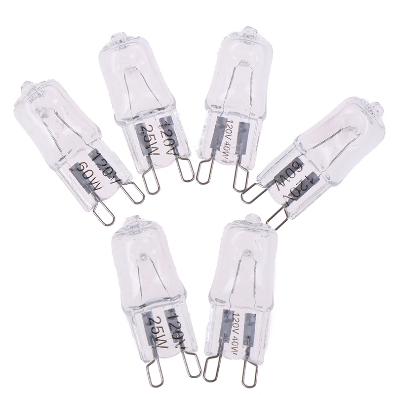 10PCS/Set 120V 25W 40W 60W Oven Light Bulb G9 High Temperature Bulb Steamer Light G9 Oven Lighting,led bulb holder