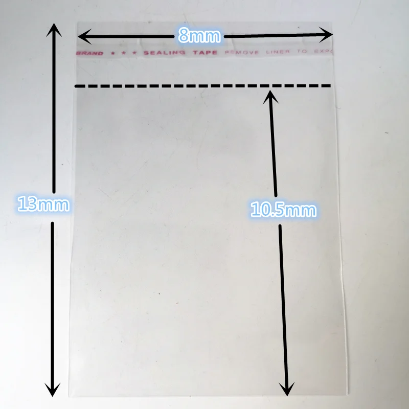 Plastic Reclosable Bags 100pcs 5x7 6x9 7x11 8x13 9x16 10x18cm Resealable Poly Opp Self Adhesive Seal Jewellery Making