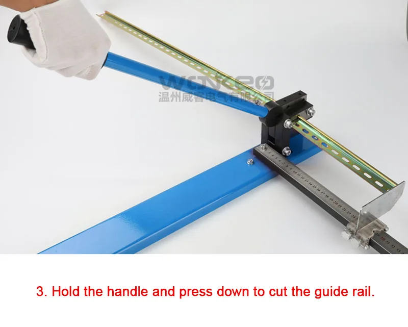 C45 Multifuntional Din Rail Cutter Din Rail Cutting Tool Easy Cut With Measure Gauge wood pellet making machine