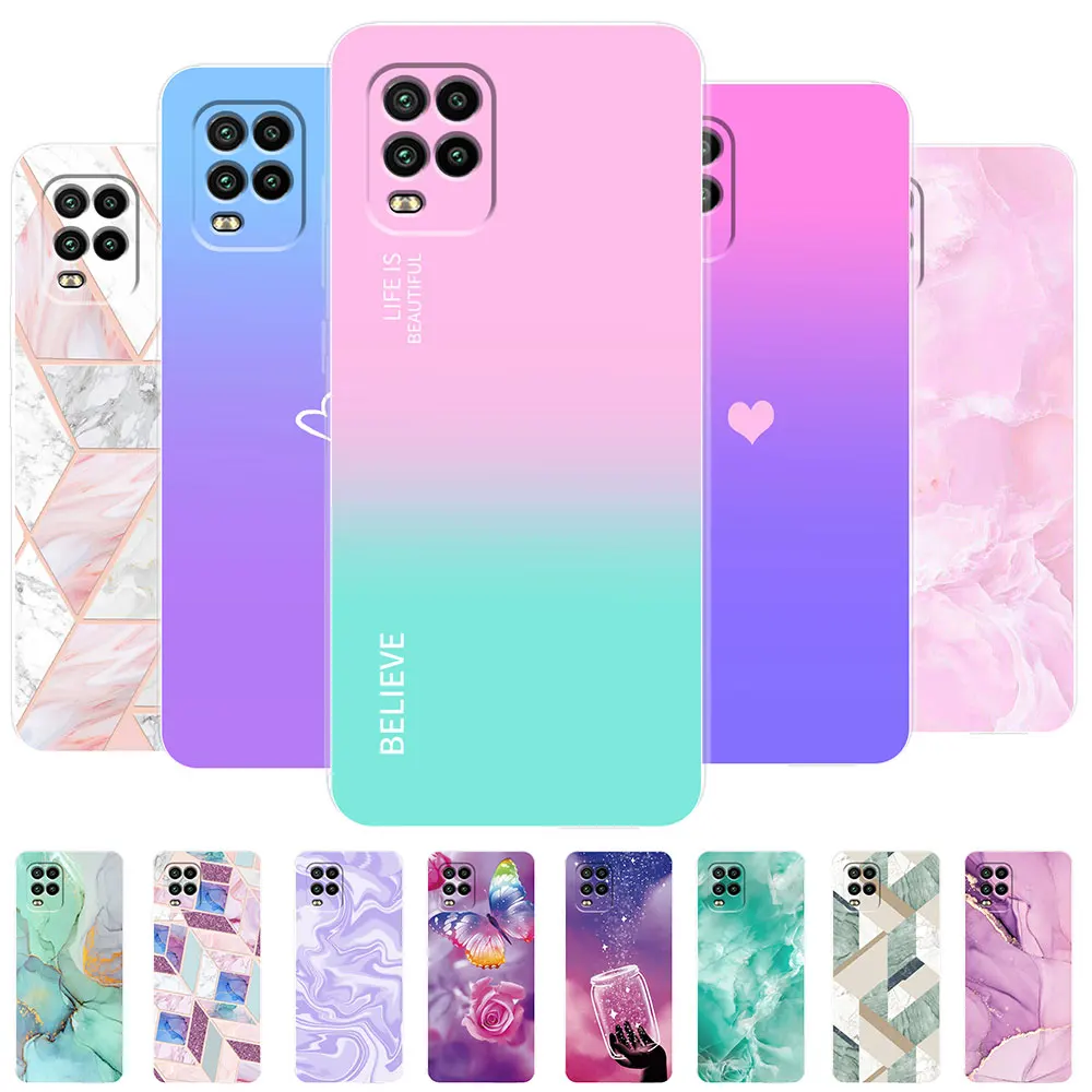 Per Xiomi Xiaomi Mi 10 Lite 5G Custodia Bella Custodia In Marmo Trasparente Per Xiaomi Mi10 Lite Mi 10 Lite 10 Lite Cover Custodia In Silicone