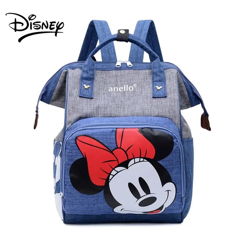 

Disney Women Backpack for Girl Mommy Minnie Mickey Mouse Diaper Bag School Bags Travel Backpack Large Capacity Durable Cute