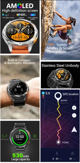 Smartwatch Unboxing Lige Smart Watch Review LIGE AMOLED Watch High