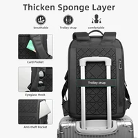 Heroic Knight Waterproof Business Backpack Men Big Capacity 15.6" Laptop Backpack Classic Simple Outdoor Sports Motor&Biker Pack 2