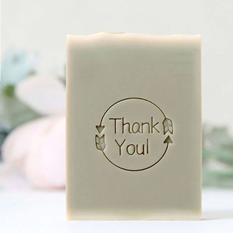 Handmade Resin Soap Stamp, Stamp Chapter Mold, Personalized Custom Made, Acrylic Mini Seal, Thank You Letter Pattern, Gift
