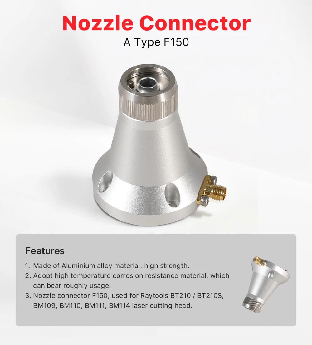 Ultrarayc 3D Raytools Düsenanschluss Lasersensor Teil A Typ F150 für Raytools BM111/BM109 3D-Laserschweißkopf – Detail 1