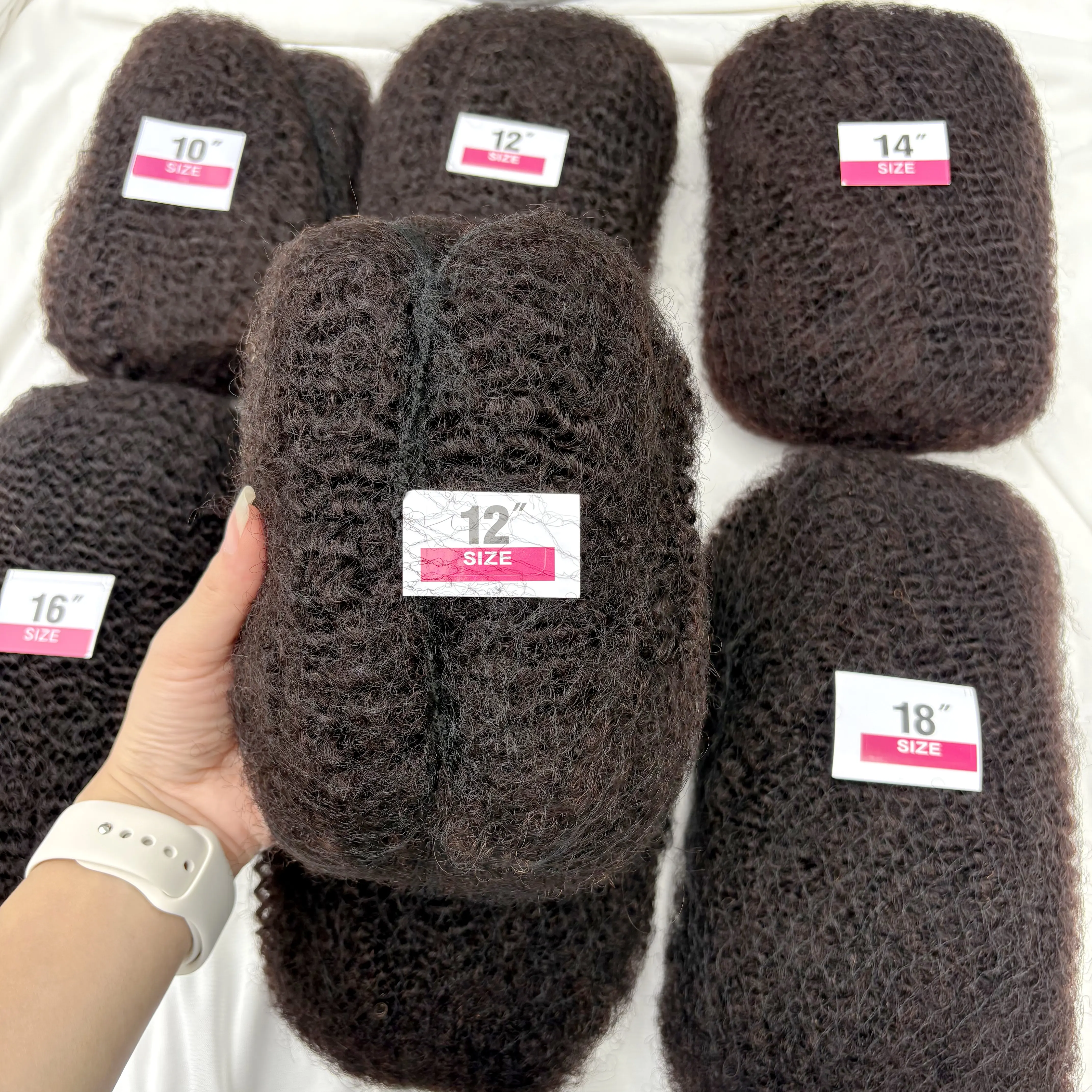 30/50g Pack Natural 4C Afro Kinky Bulk Human Hair Extensions No Weft 10-18 Inch Brazilian Remy for Locs Micro Twist Braiding 1