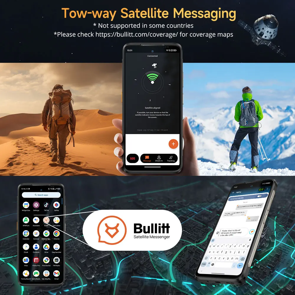 Ulefone Armor 23 Ultra 5G Rugged Phone Satellite Message 120W Smartphone 64MP Night Camera 24GB+512GB NFC Android 13Mobile Phone 2