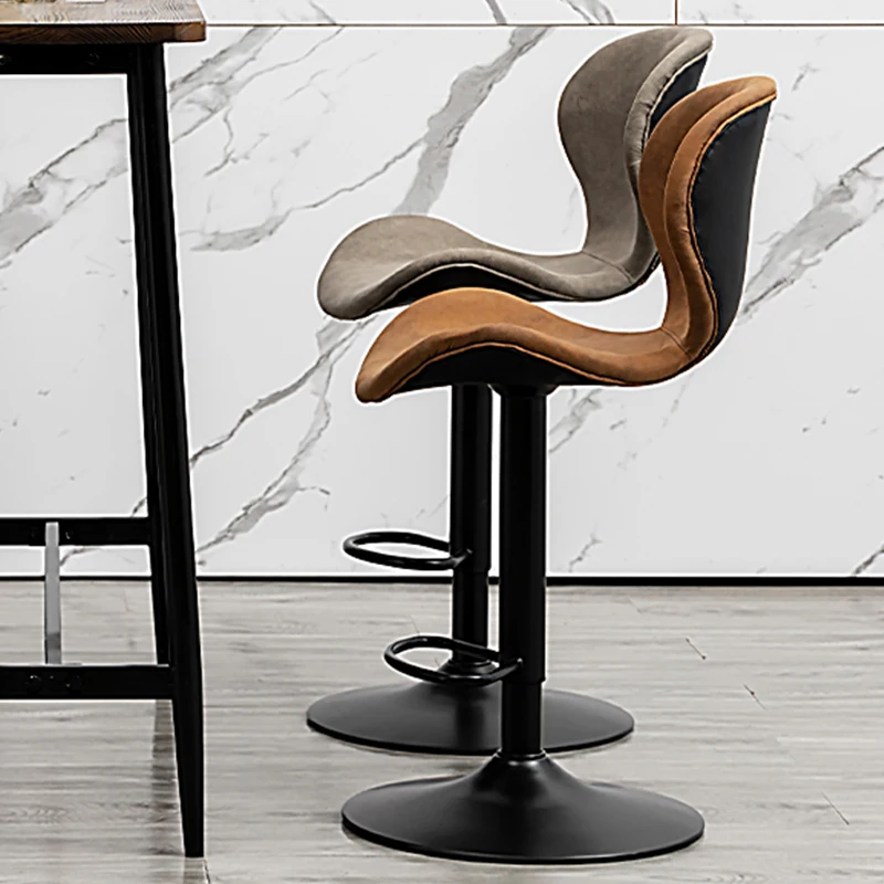 

Вращающиеся дизайнерские барные стулья с высоким приемом, минималистичные регулируемые по высоте Роскошные барные стулья, современная мебель для офиса HY