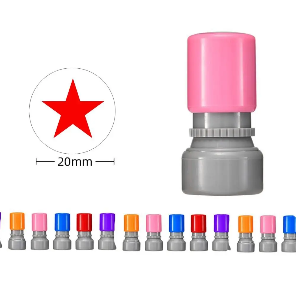 Pocket Multi Pattern Math Geometry Stamp DIY Self Inking Teacher Use Stamp Trapezium Triangle Mini Drawing Homework