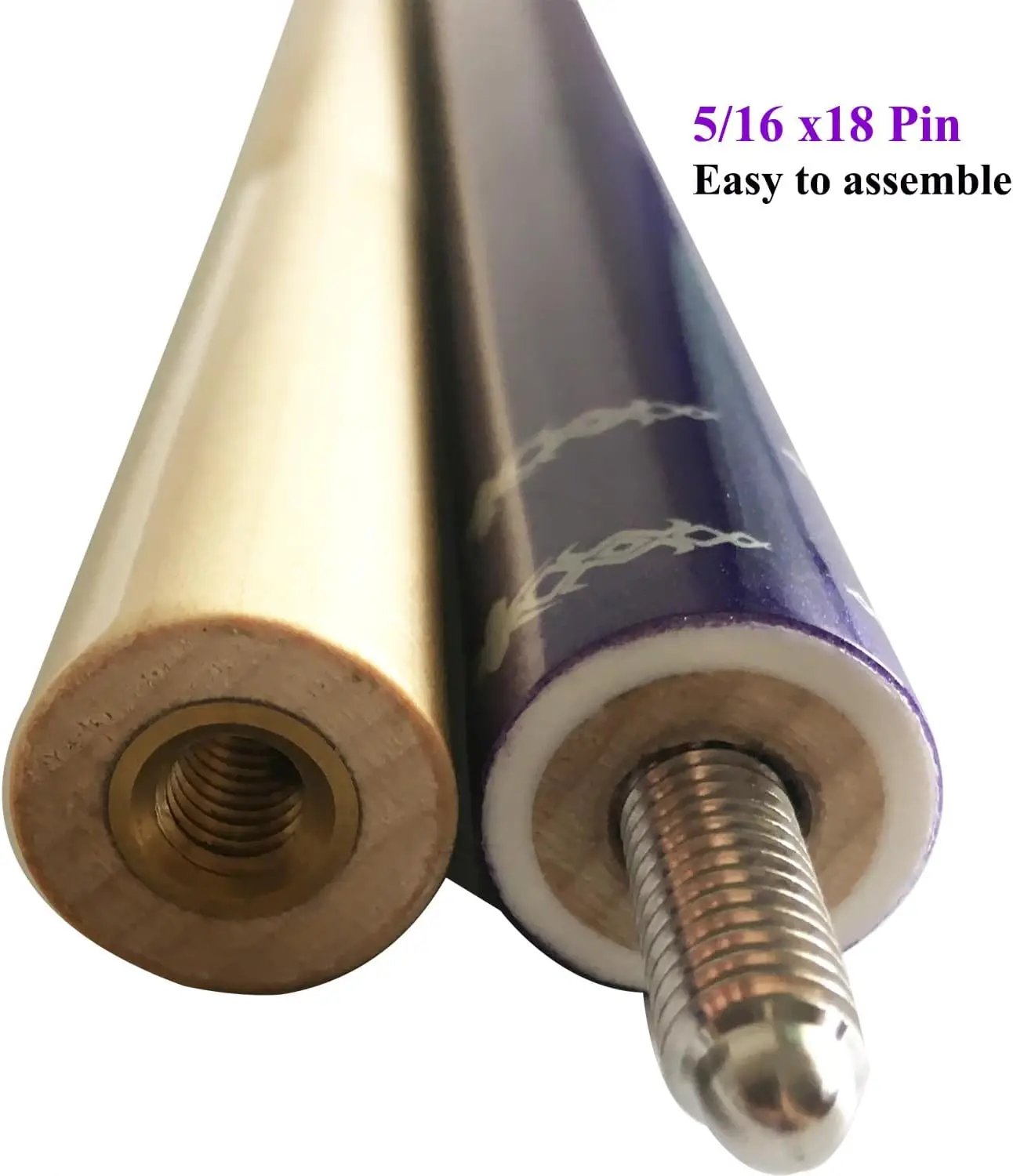 58" 2-Piece Maple Pool Cue Stick 5