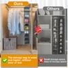 10-Shelf Hanging Shoe Organizer Non-Woven Fabric Hanging Shoe Shelves Multipurpose Foldable Shoes Container Rack Space-Saving 5