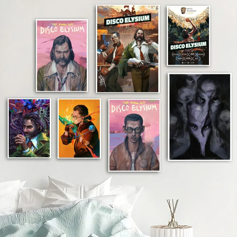 Discoteca Elysium Gioco Poster Home Room Decor Soggiorno Camera Da Letto Arte Estetica Pittura Murale Adesivi