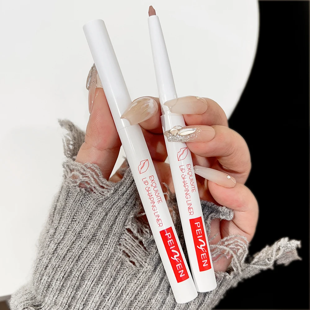 Matte Lipstick Pen Nude Brown Matte Lipstick Pencil Waterproof Lasting Red Contour Tint Lip Liner Pen Korean Makeup Cosmetics 4