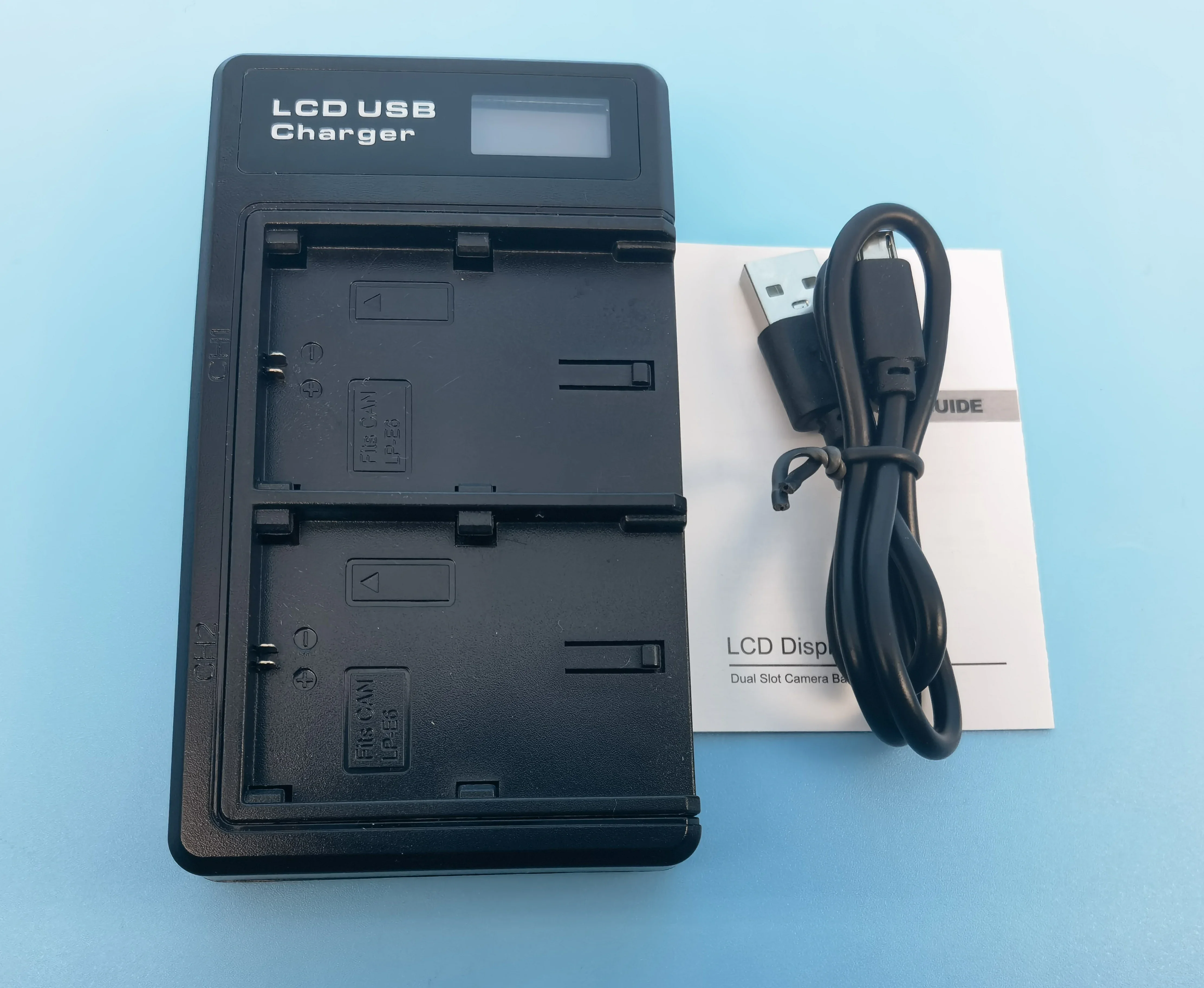 LP-E6N LPE6 LP-E6 E6N USB 배터리 충전기, 캐논 EOS 5DS..
