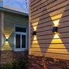 LED Outdoor Solar Wall Light Up And Down Luminous Garden Lamp Villa Courtyard Porch Street Decorative Lighting Wall Washer Light 3