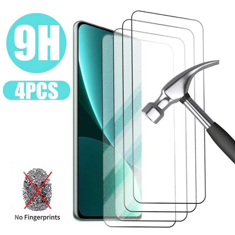 4PCS Matte Tempered Glass For Xiaomi 12 Lite 12T Pro 12X Screen